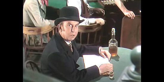 Andrew Tombes as Judge Prescott, shocked when Lorena follows Johnny to his room in Frontier Gal (1945)