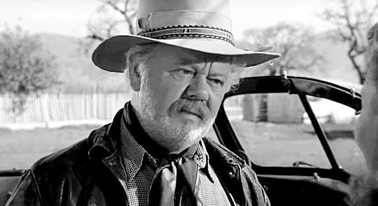 Charles Winninger as Waco, warning Molly that Duke isn't the settling-down type of cowboy in A Lady Takes a Chance (1943)