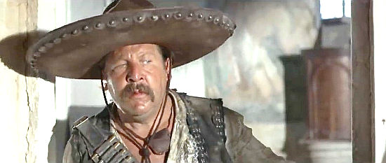 Fernando Sancho as Gonzalez, a Mexican bandit with a price on his head in Vengeance is Mine (1967)