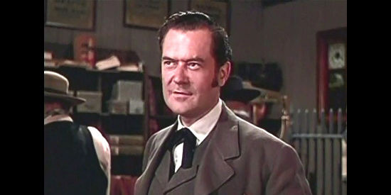 Frank Lovejoy as Frank Lorimer, the man trying to bring Black Bart to justice in Black Bart (1948)