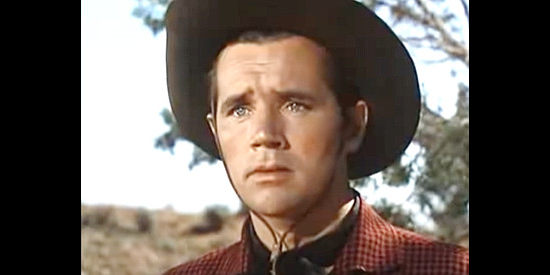 Howard Duff as Sam Bass, derailed on his way of a well-off and happy life in Calamity Jane and Sam Bass (1949)