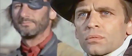 Klaus Kinski as Victor Barrett, surprised by his brother's return in Twice a Judas (1968)