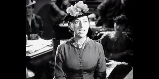 Margaret Hamilton as Mrs. Gideon, offering up her opinion yet again in My Little Chickadee (1940)