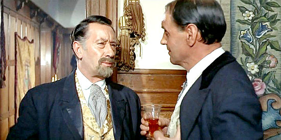 Miguel del Castillo as the mayor whose dinner party is about to be interrupted by post-war rebels in Ringo and Gringo Against All (1966)