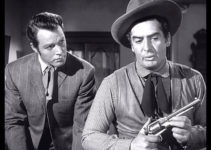 Glenn Langan as Rufe Blackwell and Victor Mature as Cash Blackwell in Fury at Furnace Creek (1948)