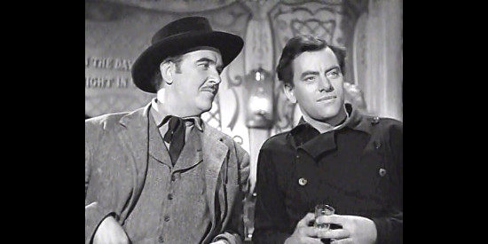 Preston Foster as John Kelley and John Ireland as Bob Ford, reunited in Colorado in I Shot Jesse James (1949)