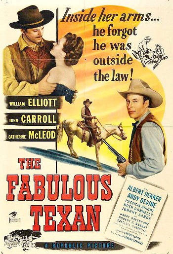 The Fabulous Texan (1947) poster