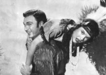 Eddie Albert as Daniel Boone and Gale Storm as Liz Crockett in The Dude Goes West (1948)