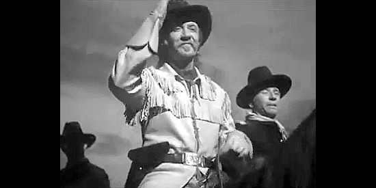 Addison Richards as Gen. George Custer, trying to keep the Sioux subdued in Badlands of Dakota (1941)