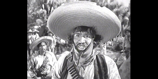 Alfonso Bedoya as Gold Hat, the Mexican bandit who roams the hills the men are mining in The Treasure of the Sierra Madre (1948)