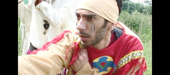 Ari Gill as the drunk Indian in Roswell 1847 (2007)