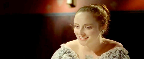 Colleen Bielman as Lilly Longtree, the obnoxious saloon girl in Warpath (2020)