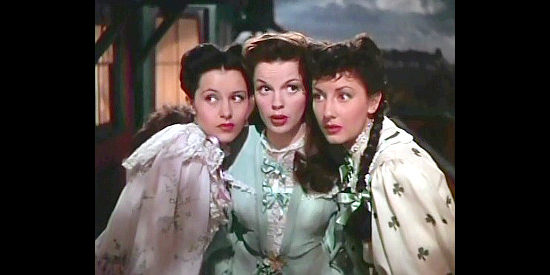 Cyd Charisse as Deborah Andrews, Judy Garland as Susan Bradley and Virginia O'Brien as Alma in The Harvey Girls (1946)