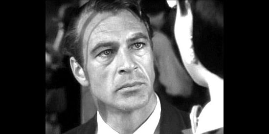 Gary Cooper as Clint Maroon, the Texas fascinated with the gal from France in Saratoga Trunk (1945)