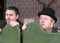 Geoff Eyers as Geoff and Peter Ward as Pete, the comedian, in Roswell 1847 (2007)