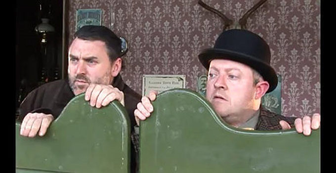 Geoff Eyers as Geoff and Peter Ward as Pete, the comedian, in Roswell 1847 (2007)