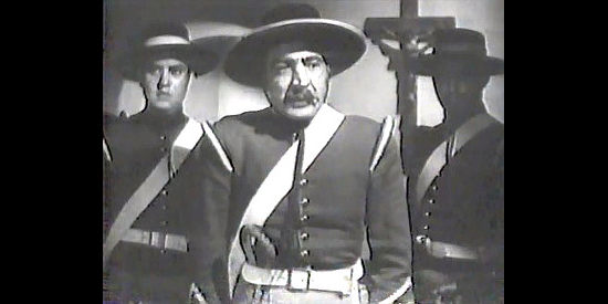 George Regas as Sgt. Gonzalez, who winds up marked with Zorro's Z in The Mark of Zorro (1940)