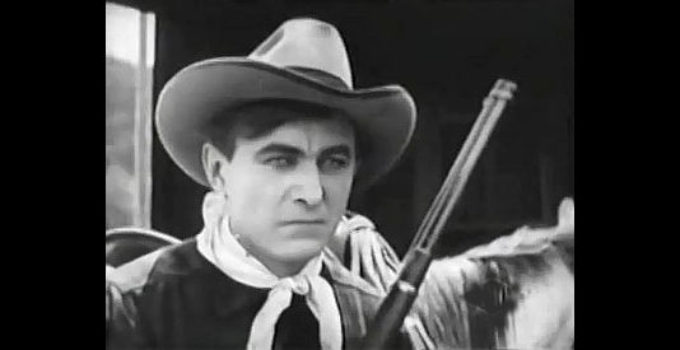 Harry Carey as Cheyenne Harry, the scoundrel with a decision to make in Straight Shooting (1917)