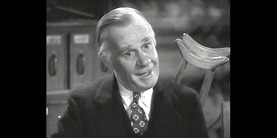 Henry Travers as Percival Wellsby at Pierre's criminal hearing in Pierre of the Plains (1942)