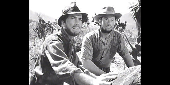 Humphrey Bogart as Dodds and Tim Holt as Curtin learning what they've found is fool's gold in The Treasure of the Sierra Madre (1948)