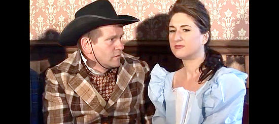 Ian Patterson as the man from London with his wife Gabby (Gabrielle Amies) in Roswell 1847 (2007)
