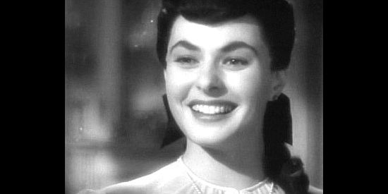 Ingrid Bergman as Clio Dulaine, enchanting another man in Saratoga Trunk (1945)