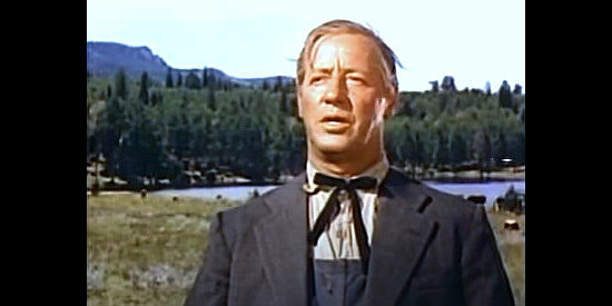 Irving Bacon as Matt Cooper, the man who tries to keep the peace in The Big Cat (1949)