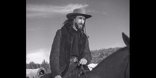 John Carradine as Porter Rockwell, the frontiersman among the Mormons in Brigham Young (1940)