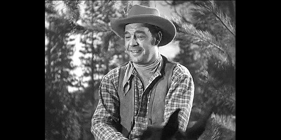 Lon Chaney Jr. as Jack McCall, the man behind the stage holdups in Badlands of Dakota (1941)