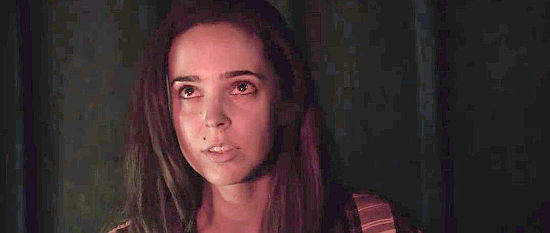 Mary Faith Tomlinson as Virginia, the young woman who finds refuge with Mance and Clabe in The Rogues of Flat Oak (1981)