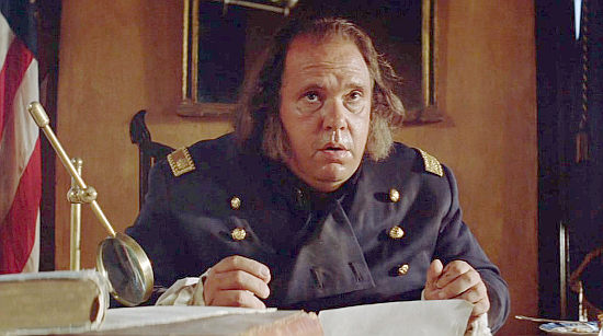 Maury Chaykin as Maj. Fambrough, about to send Dunbar to a deserted post in Dances with Wolves (1990)