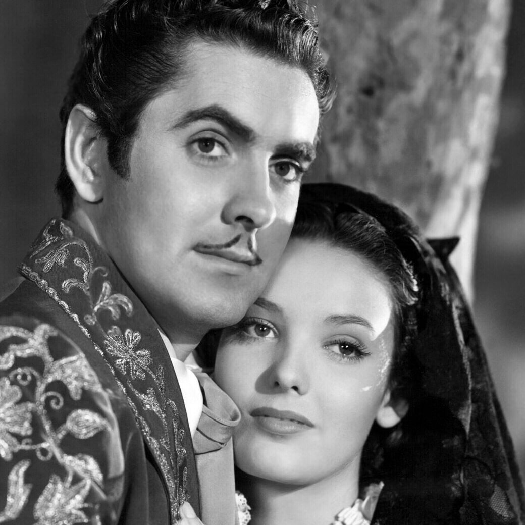 Tyrone Power as Diego with Linda Darnell as Lolita in The Mark of Zorro (1940)