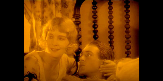 Vilma Banky as Barbara Worth with Gary Cooper as Abe Lee in The Winning of Barbara Worth (1926)