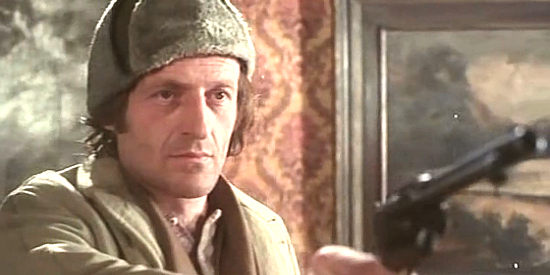 Bruno Corazzari as Logan, the outlaw who informs Cormack of Caribou's escape in Cormack of the Mounties (1975)