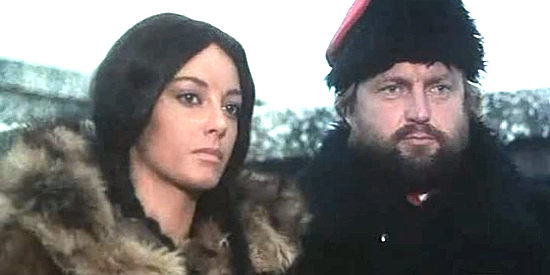 Wendy Deborah D'Olive as Shee-Noa, the Indian girl who watches over JImmy with Lars Bloch as Andy O'Brien in Cormack of the Mounties (1975)