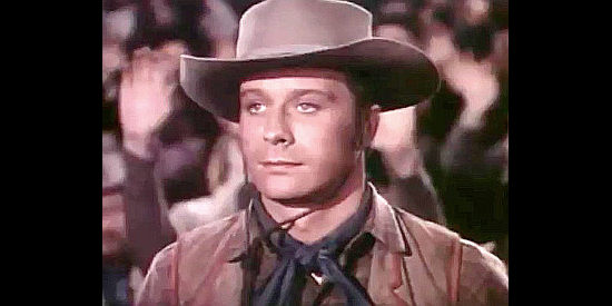 David Bruce as Cleve Blunt, the bandit Salome tries to reform in Salome Where She Danced (1945)