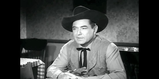 Johnny Mack Brown as Sheriff Aaron Ball, caught between an old friend and a changing West in Stampede (1949)