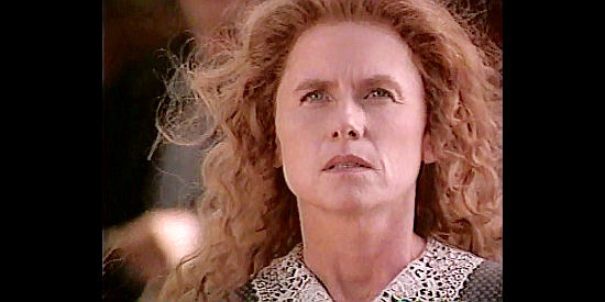 Amy Madigan as Jane Withersteen, a female rancher under siege by the church in Riders of the Purple Sage (1996)