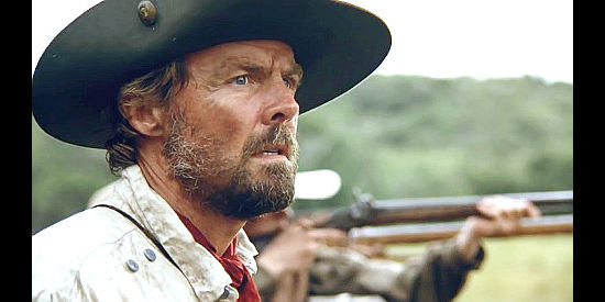 Dale Wilson as Capt. Barry, determined to hold off an Indian attack in Black Fox (1995)