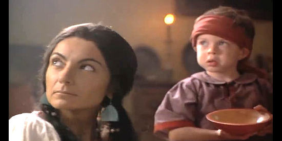 Kim Snyder as Molly, Joseph Brandt's sister and William Johnson's Indian wife in The Broken Chain (1993)