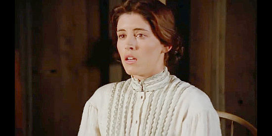 Nancy Sorel as Sarah Johnson, Alan's wife haunted by her experience as an Indian captive in Black Fox, The Price of Peace (1995)