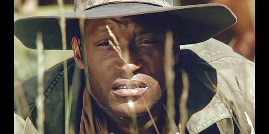 Tony Todd as Britt Johnson, the former slave trying to free white captives from the Indians in Black Fox (1995)