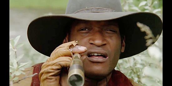 Tony Todd as Britt Johnson, tracking down trouble makers in Black Fox, The Price of Peace (1995)