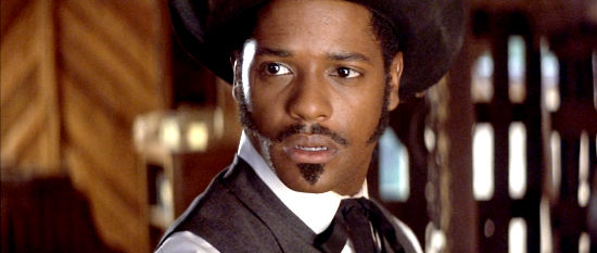 Blair Underwood as Carver, the sheriff in the town of Freemanville in Posse (1993)