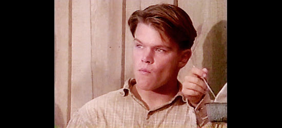 Matt Damon as Cotton Calloway, determined to become part of the future West in Good Old Boys (1995)