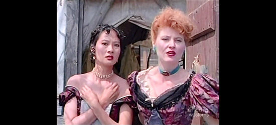 Rosalind Chao as Lalu, prepared for her saloon debut by Berthe (Beth Broderick) in Thousand Pieces of Gold (1991)