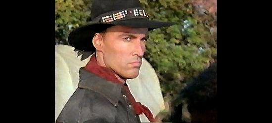 Todd Jensen as Ysabel Kid, on a quest for vengeance in Guns of Honor (1994)
