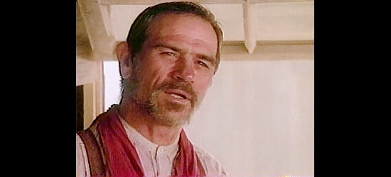 Tommy Lee Jones as Hewey Calloway, urging Eve to let her oldest son pursue his dreams in Good Old Boys (1995)