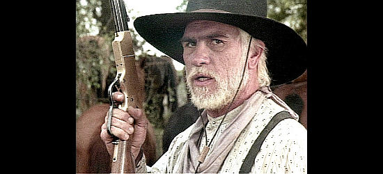 Tommy Lee Jones as Woodrow F. Call, ready to dispense justice his way in Lonesome Dove (1989)