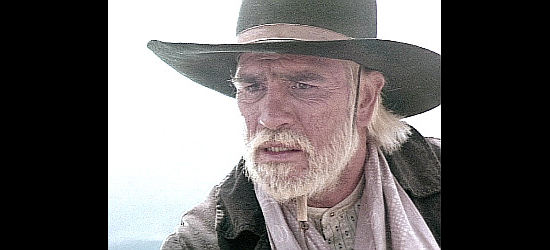 Tommy Lee Jones as Woodrow F. Call, trying to find out what's happened to partner Augustus McCrae in Lonesome Dove (1989)